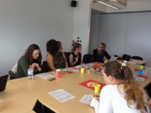 Plymouth Student advisors discuss the Delphi questionnaire