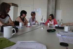 Esslingen Student advisors discuss the Delphi Questionnaire
